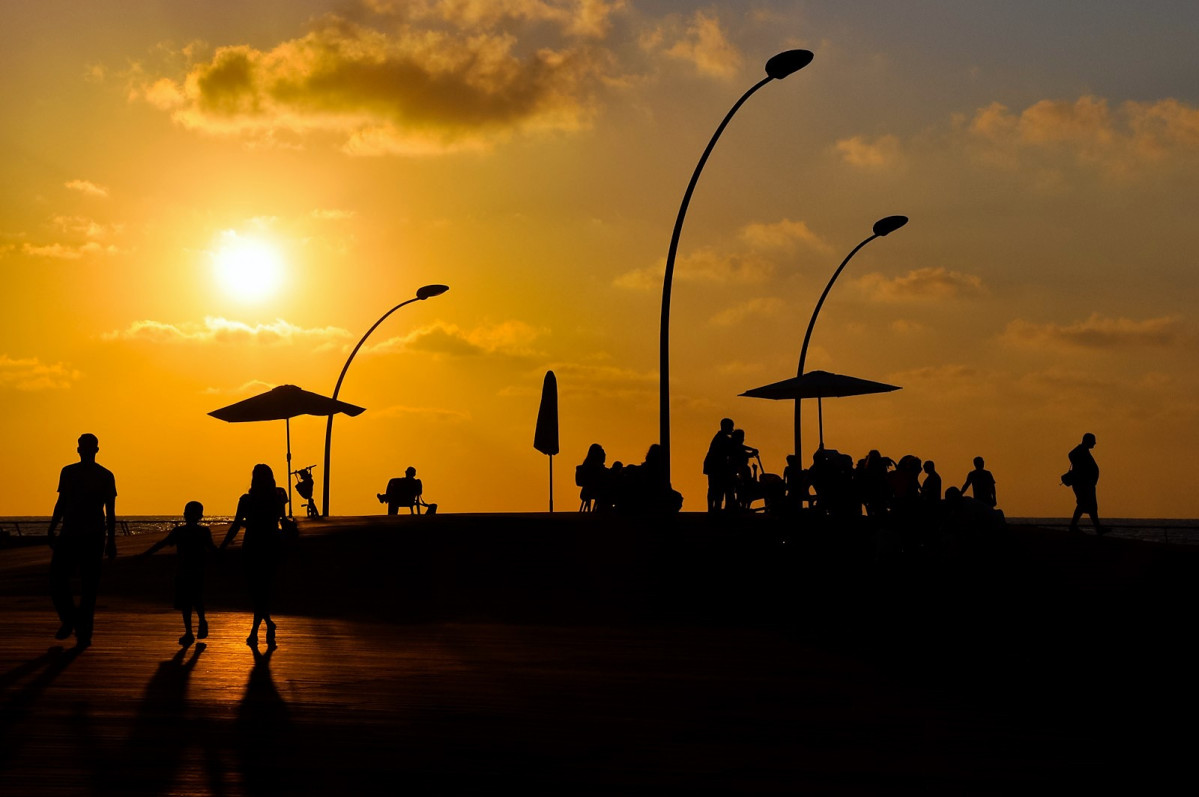 Sunset at Tel Aviv Port