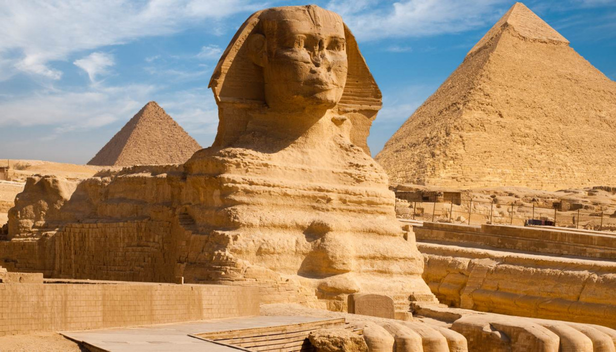 Egypt Sphinx Giza pyramids 