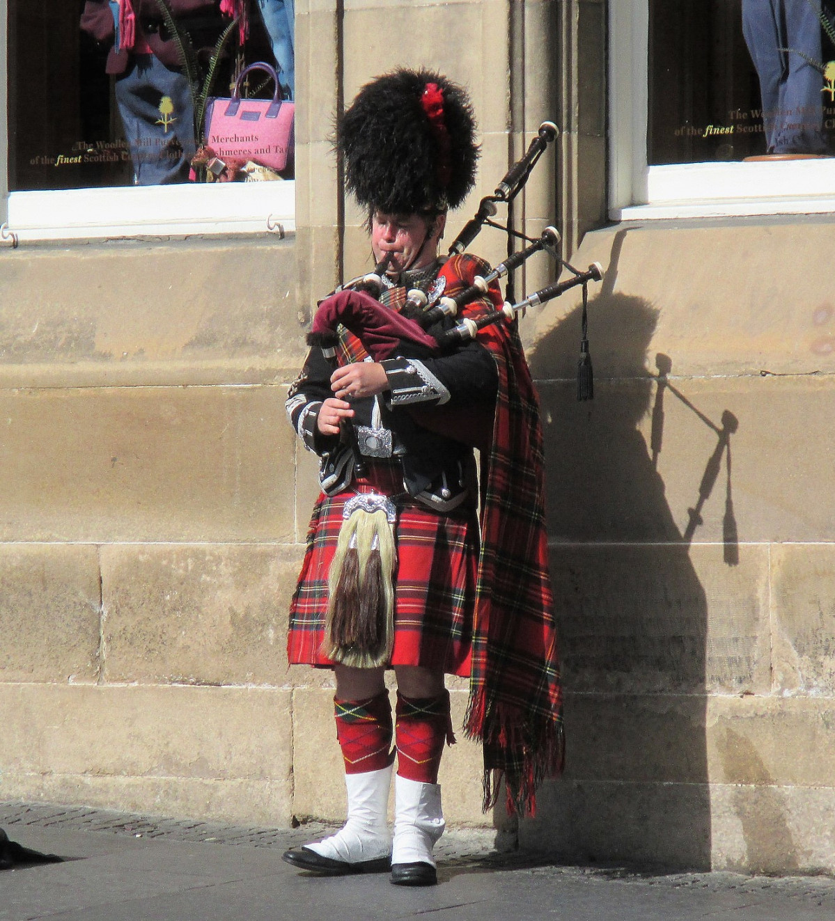 Edimburg Royal Mile, gaiteiro