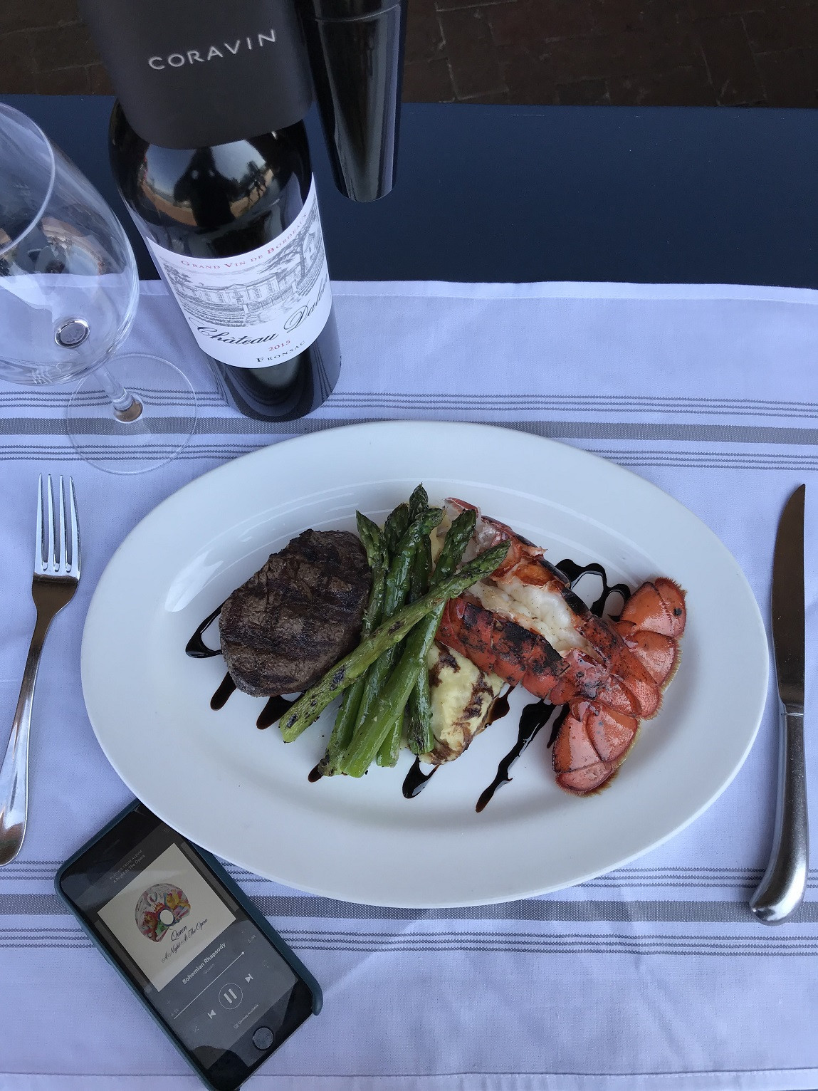 Surf n Turf   Queen 150= Coravin