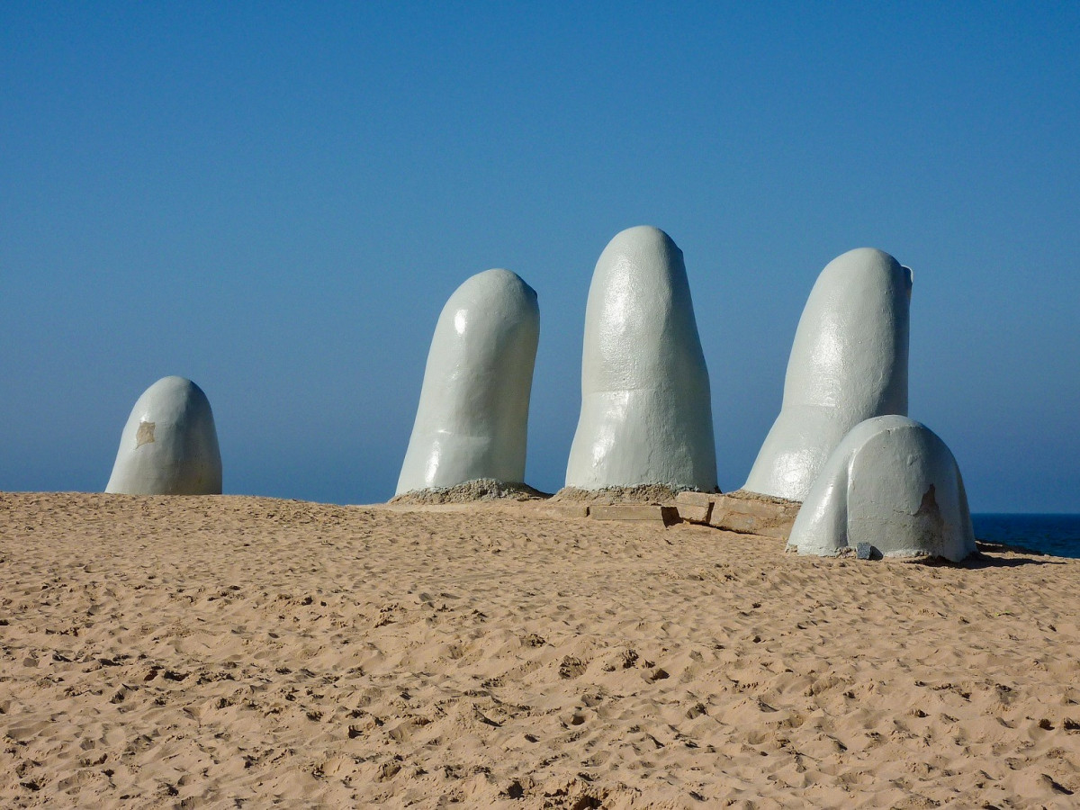 Uruguay Playa Brava, dedos (2)