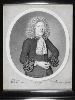 2 Johann Thopas Retrato de un hombre de 24 años 1684 Imagen ©Victoria and Albert Museum