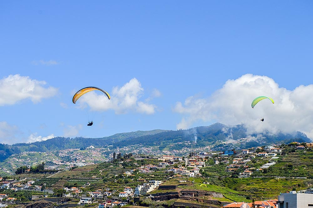 Madeira Parapente sobre Funchal