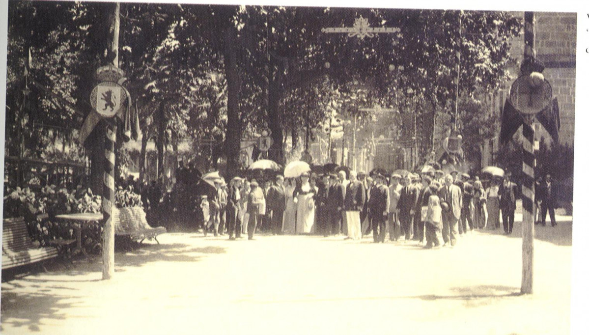 Balneario de Mondariz. Visita de la infanta Isabel de Borbón en 1914