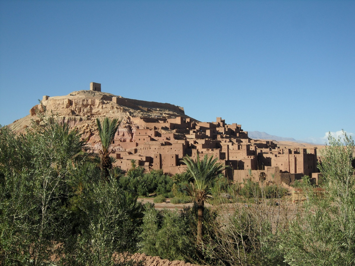 Marruecos Ait Ben Hadu es una ciudad fortificada o ksar. SAM 1480