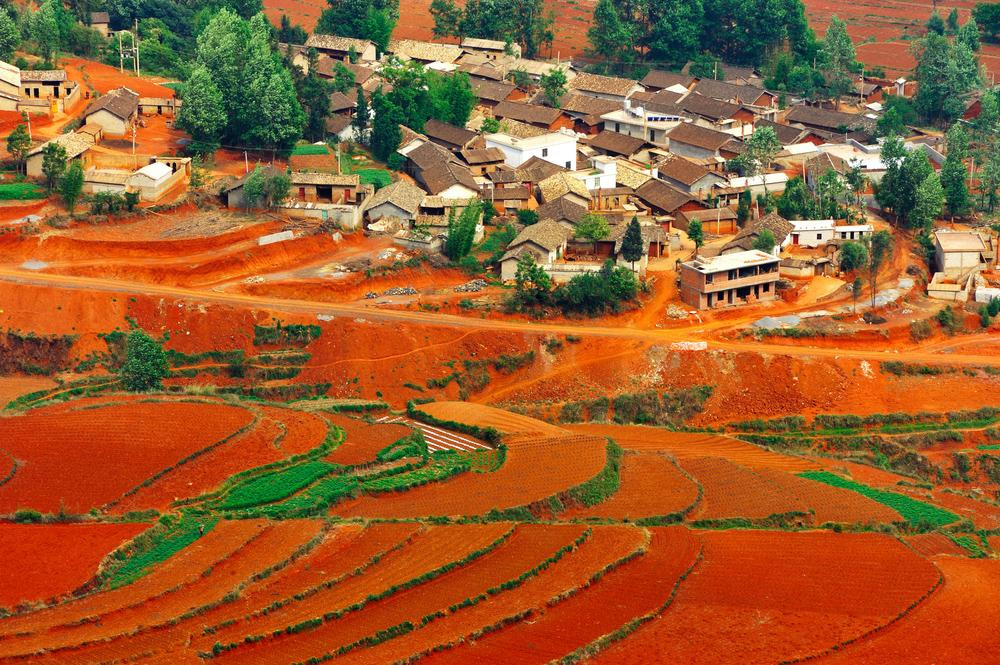China yunnan kunming dongchuan red fieldsshutterstock