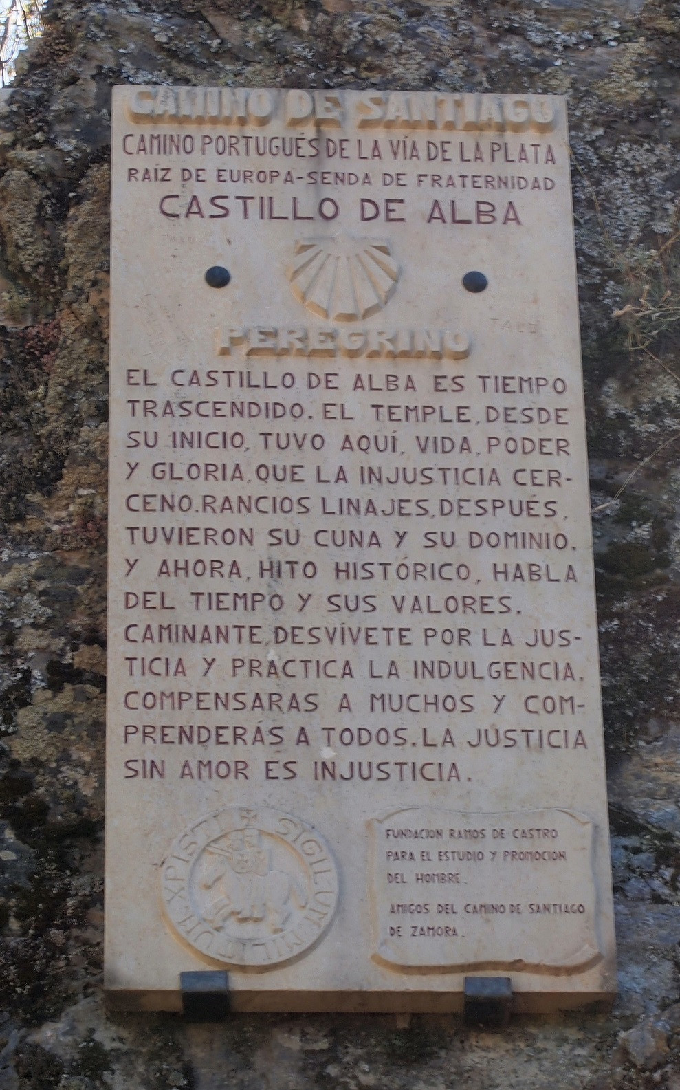El Castillo de Alba, Placa 1500