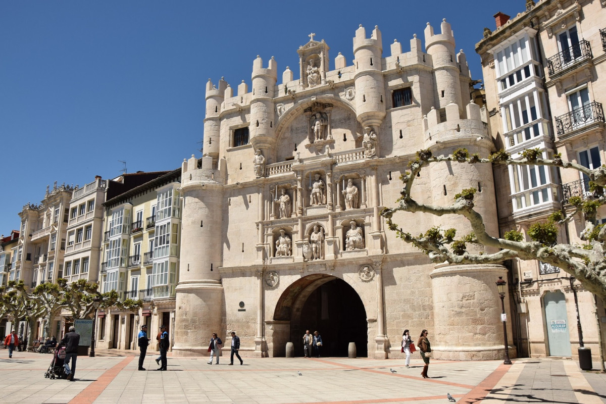 Burgos, Arco de Santa Maru00eda 1560 2019