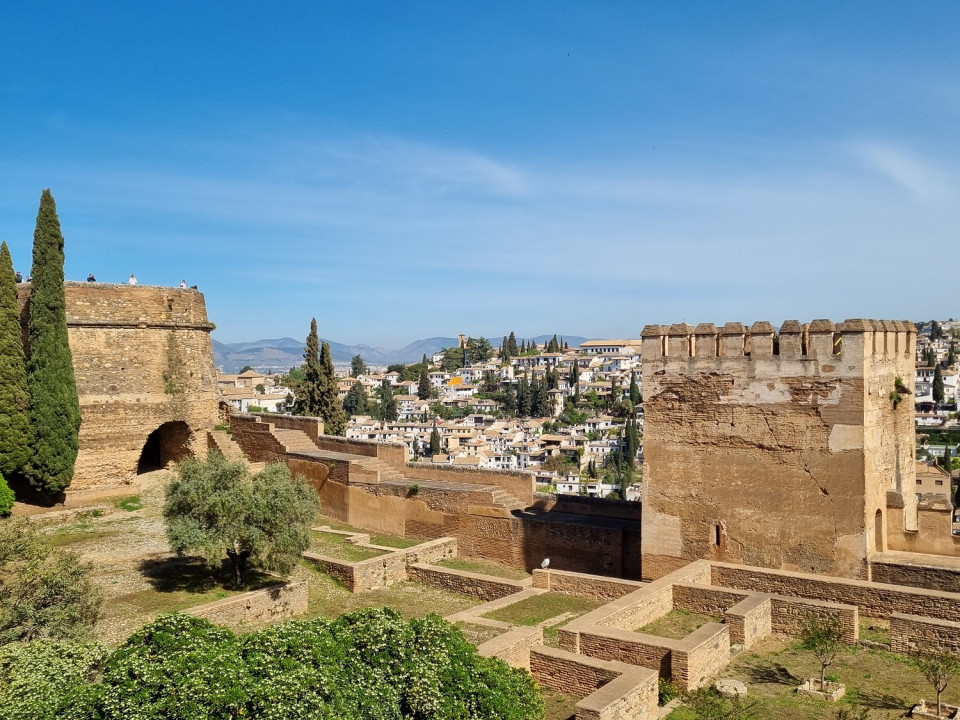 Granada, El SACROMONTE DESDE LA ALHAMBRA