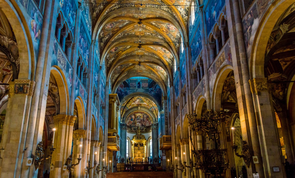 Parma, interior de la Catedral