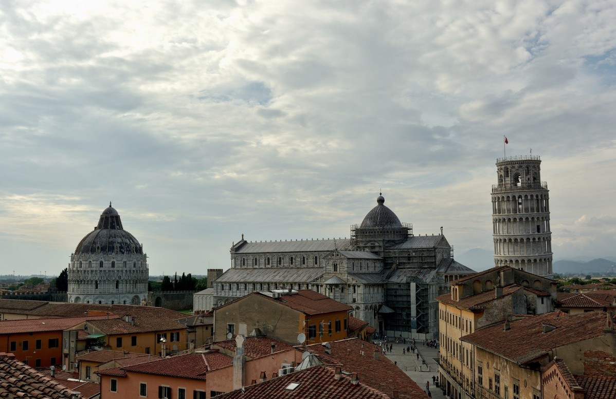 Vista de Pisa, Italia.