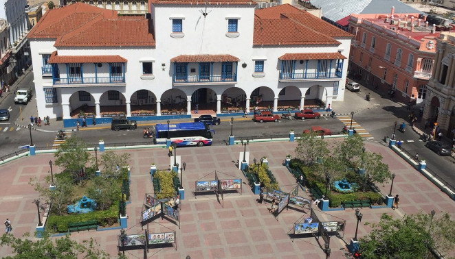 Santiago de Cuba, centro historico, Parque Cespedes y Ayuntamiento
