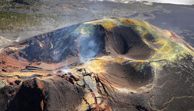 El nuevo volcán en Cumbre Vieja, una joya de Isla de La Palma