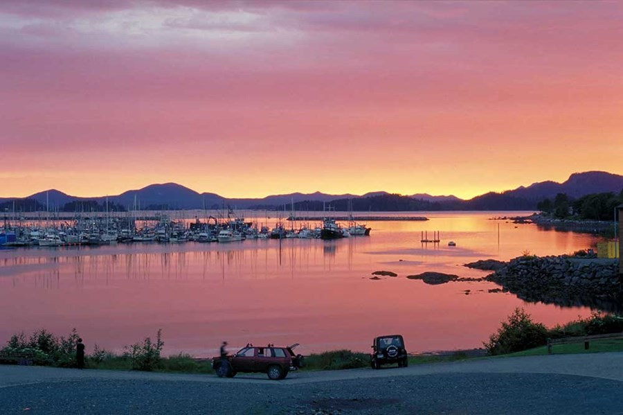 Sitkaharbor sunset