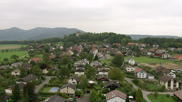 View of Habsburg and Habsburg castle