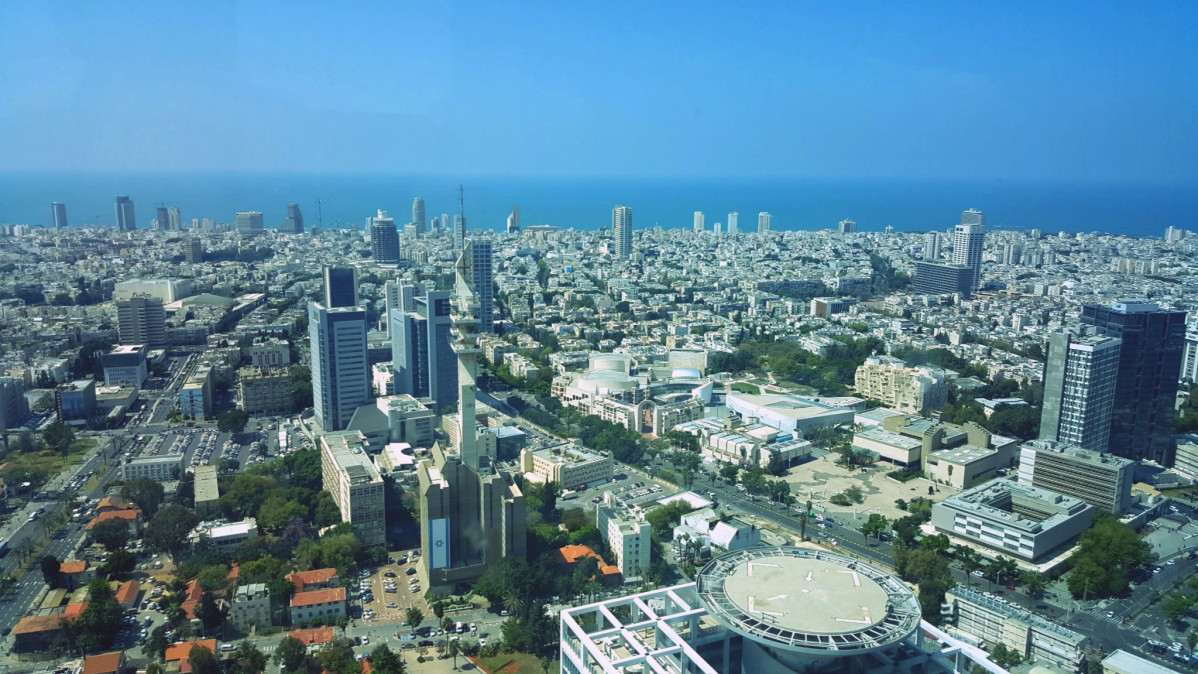 Tel Aviv a view from azrieli observatory