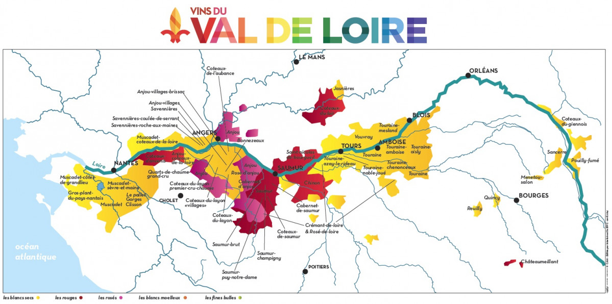 Loire valley map