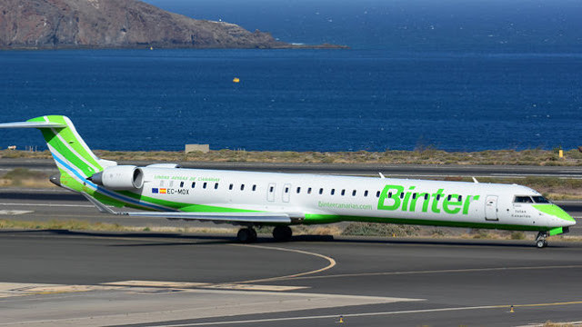 Avion Bombardier compania Binter