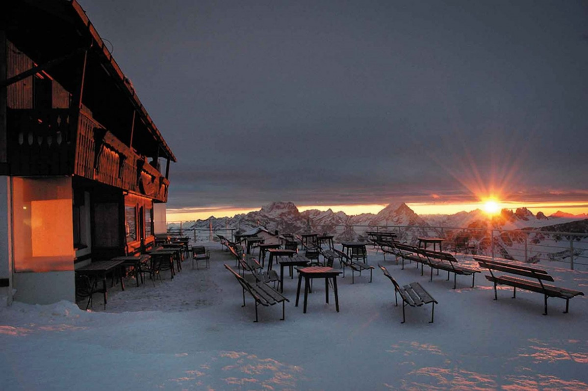 Montagna rifugio vacanza a cortina