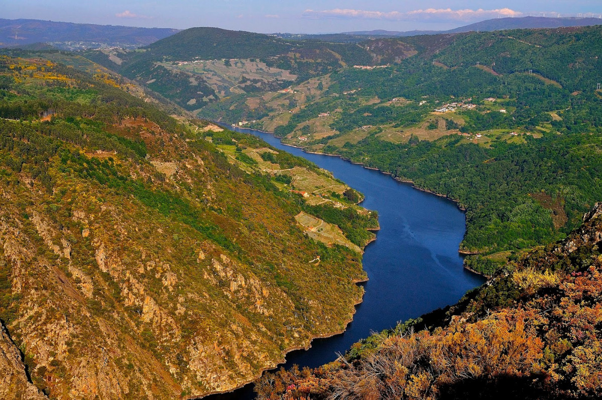 Ribeira Sacra, vista desde los balcones de Madrid