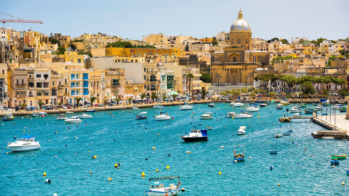 Malta Vistas de la bahu00eda de La Valeta