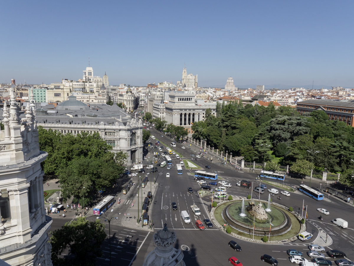 Madrid desde el Palacio de Cibeles