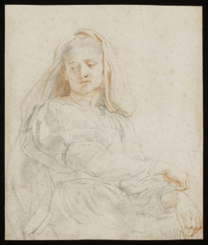 7 Peter Paul Rubens Estudio de mujer sedente La Virgen sobre 1606 Imagen ©Victoria and Albert Museum