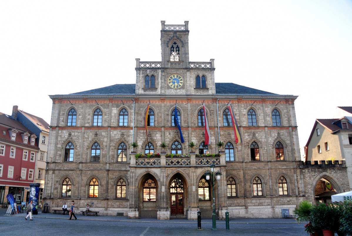 Weimar neogotisches Rathaus 1841