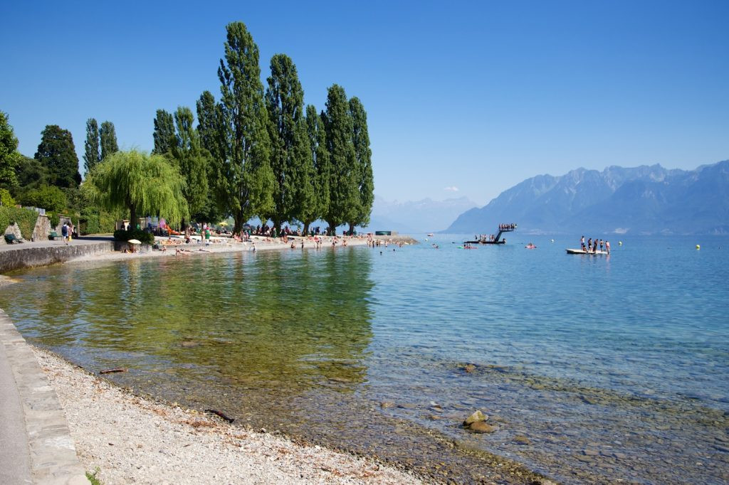 Suiza terrasse de lavaux suisse Plage de Lutry