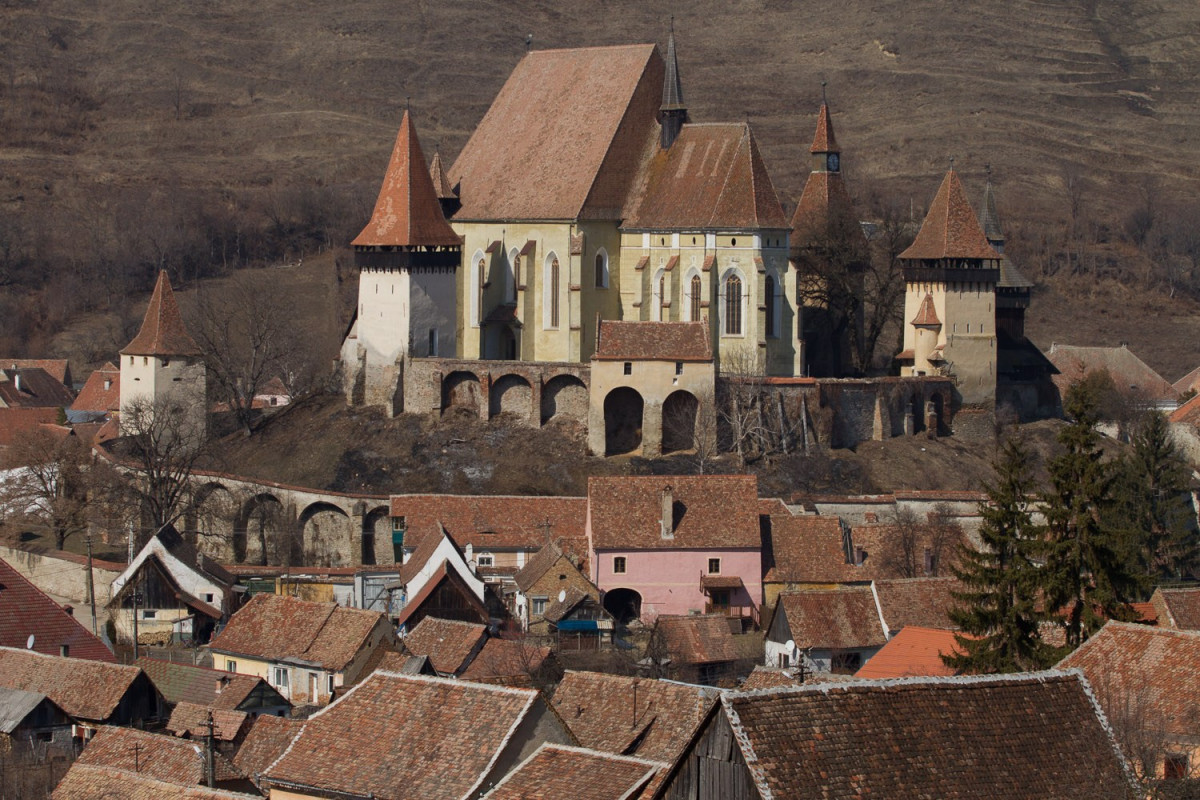 Rumanía biertan iglesia fortificada panorc3a1mica