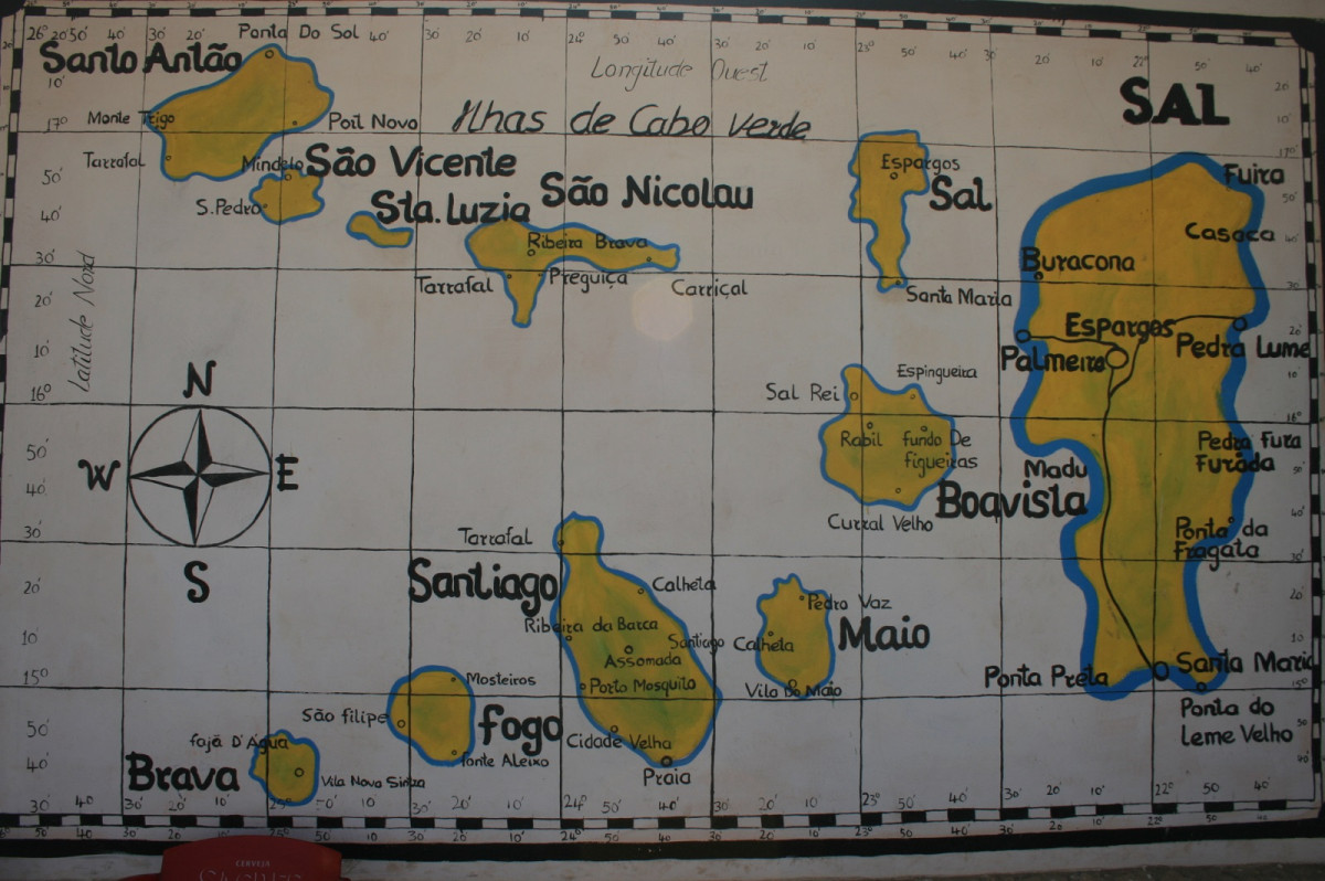 Cabo verde Mapa