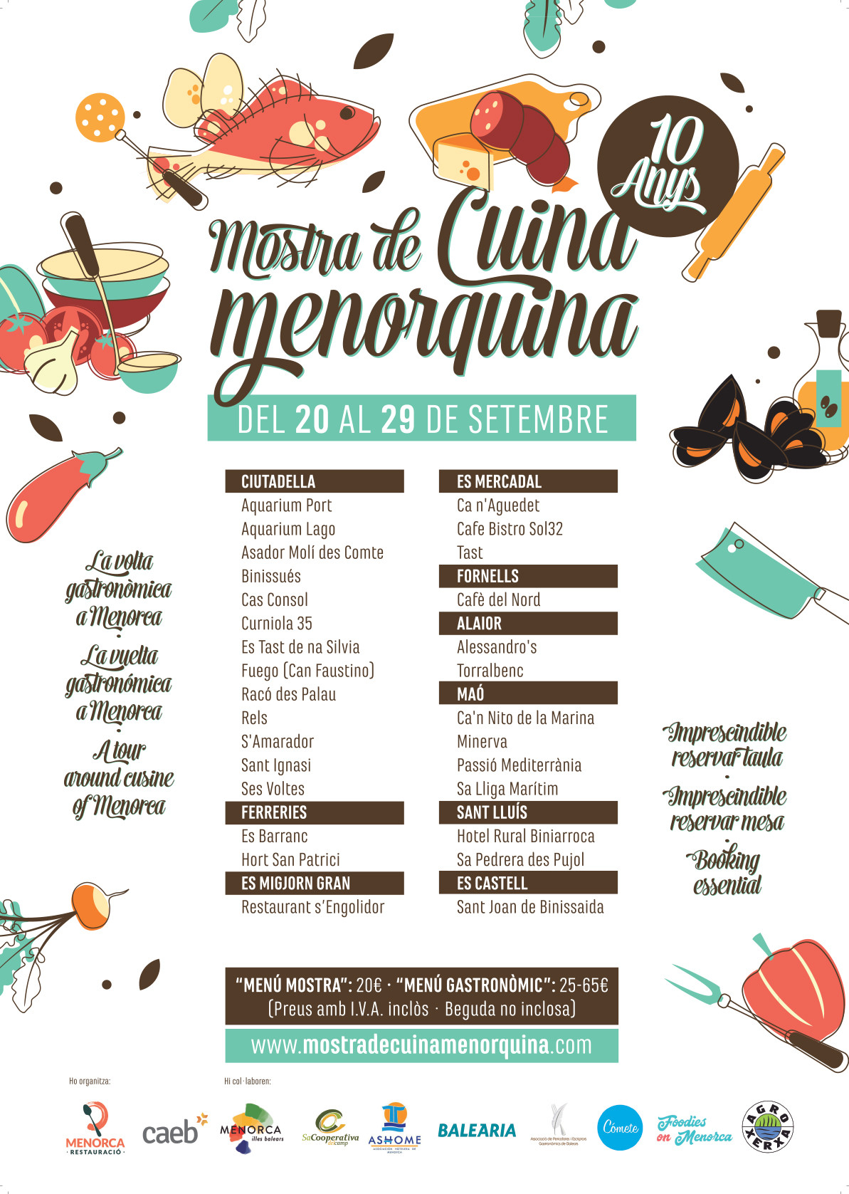Cartel Mostra Cuina Menorquina