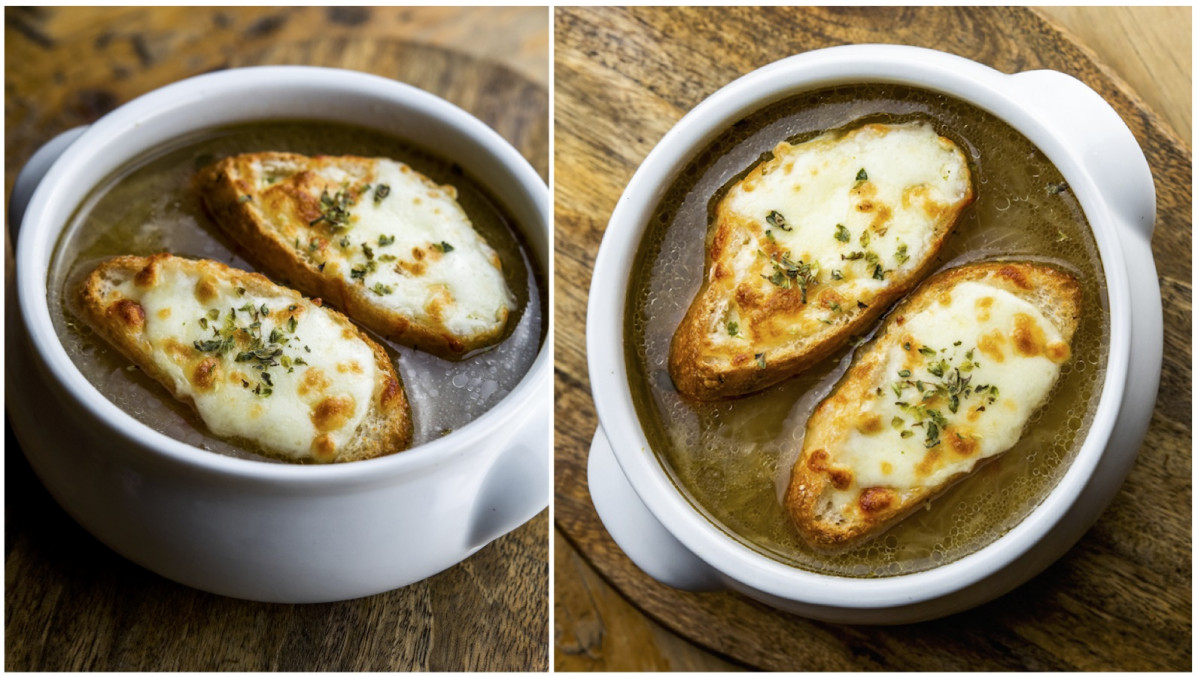Sopa de cebolla gratinada BL