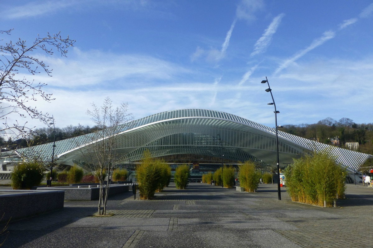 Liu00e8ge Guillemins est la principale gare ferroviaire