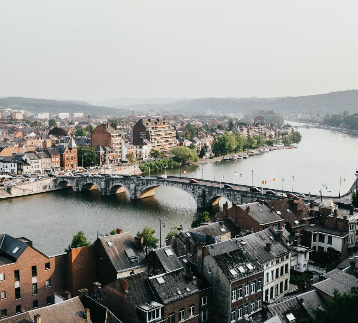Namur puente sobre