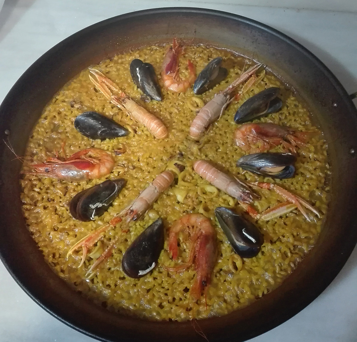 Paella de galeras