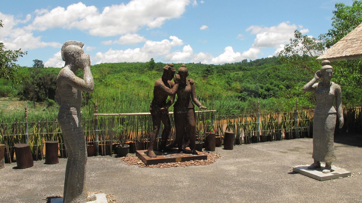 Nan Sculptures, Riverside Art Gallery , nr Nan