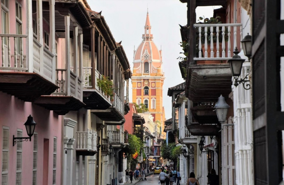 Cartagena Colombia  Calles coloniales 1333