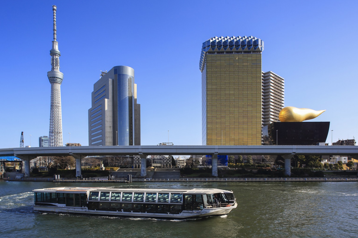 Tokio Water Bus y Tokyo SkyTree 1500