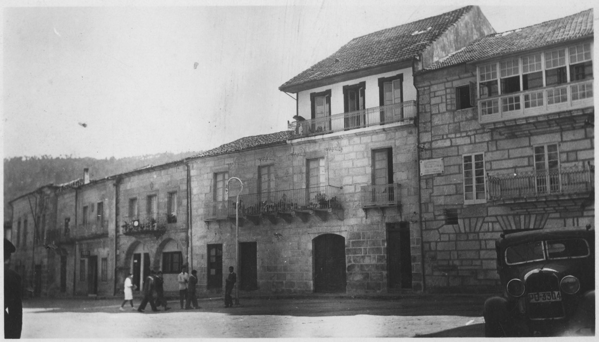 Plaza Mayor Ribadavia au00f1o 1910   Museo Etnu00f3loxico.