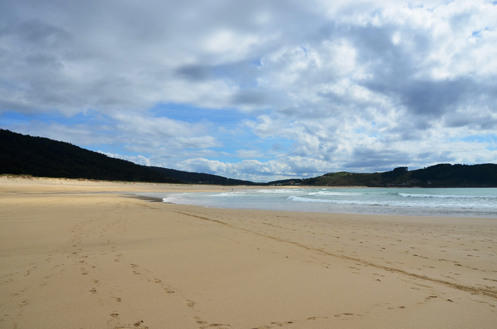 Playa de Esmelle, entre las playas de A Fragata y San Xurxo, en Ferrol