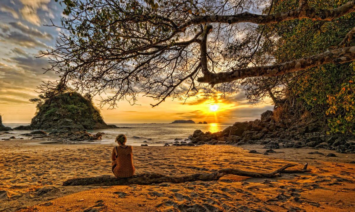 Costa Rica Puesta de Sol Parque Nacional Manuel Antonio