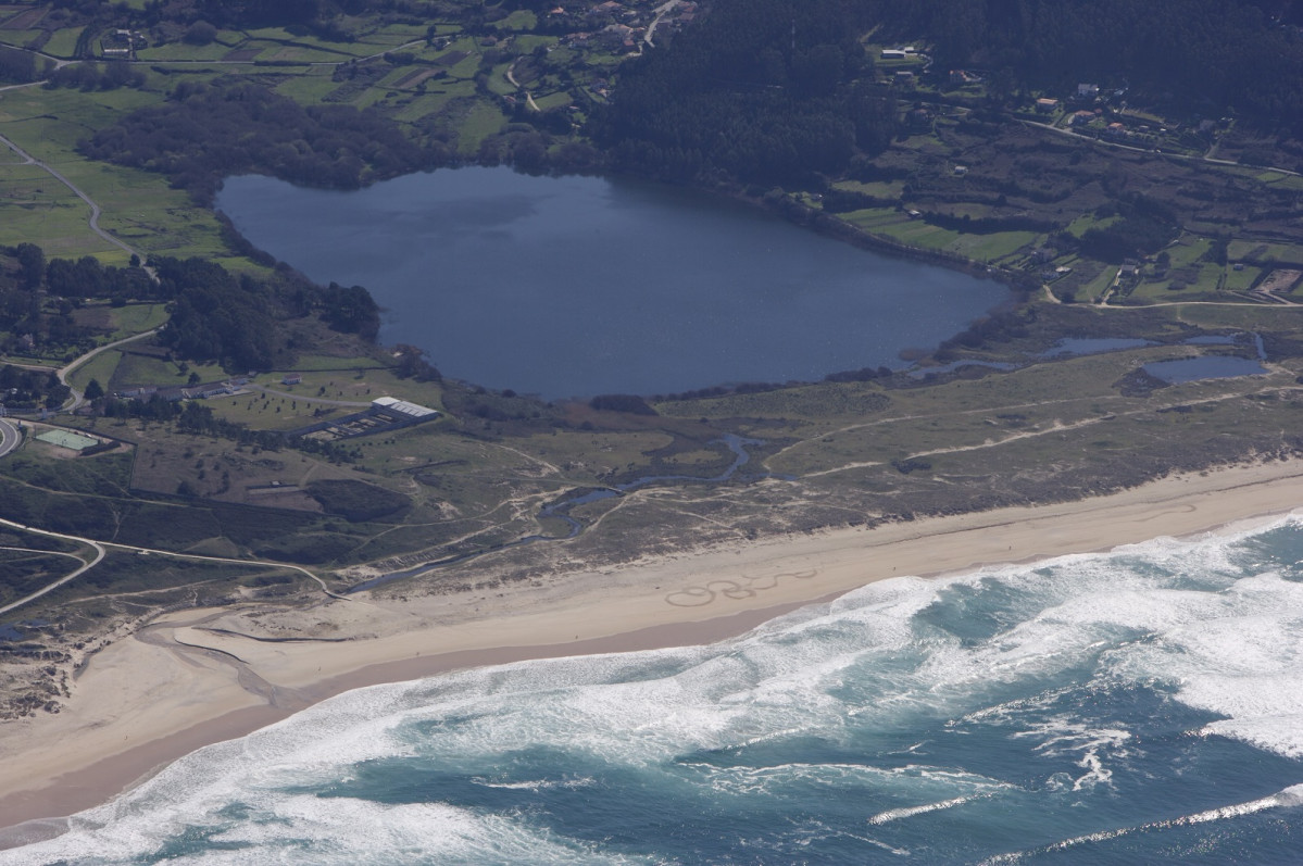 Playa de Doninos Ferrol, vista aérea