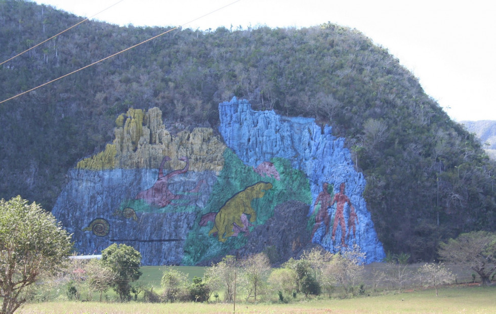 Viñales, Cuba Mural de la prehistoria, miña 1600