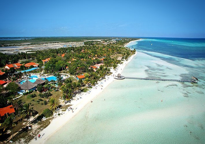 Imagen aerea de cayo guillermo en cuba