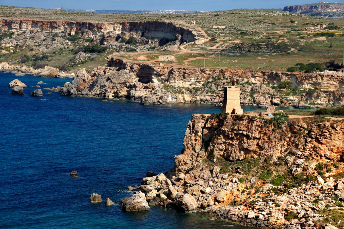 Malta The Ghajn Tuffieha Tower in Malta 1530 2020