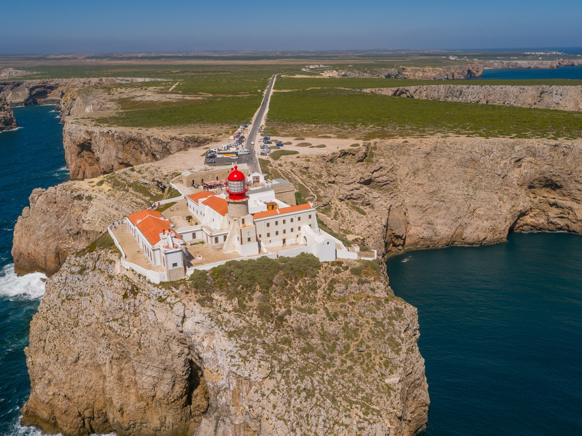 Cabo de San Vicente   Cru00e9ditos Algarve visto do Ar 1500