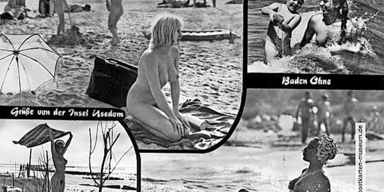 Nudismo en la RDA (Foto Postkarten Museum der DDR