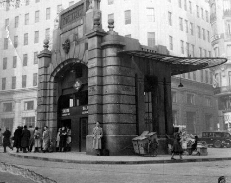 Templete de la Red de San Luis, 1965.  ARCHIVO METRO MADRID (2)