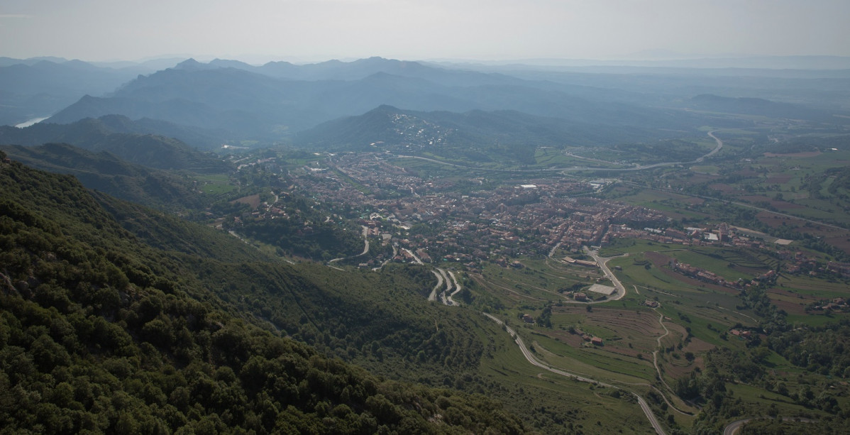 Berga desde Nostra Senyora de Queralt 1570